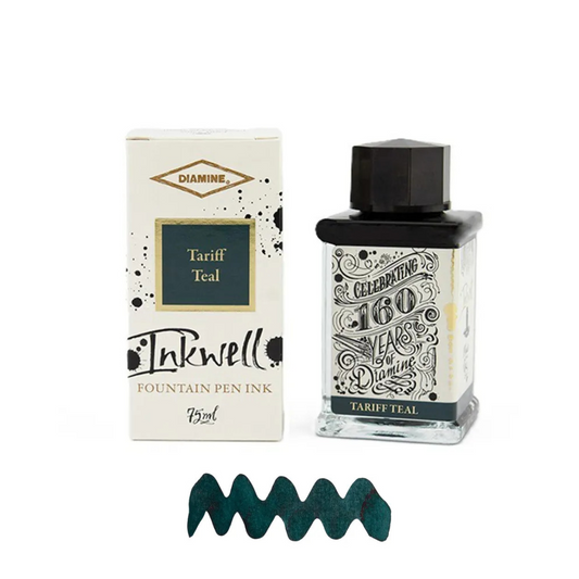Diamine 160th Anniversary Ink Tariff Teal (75ml)