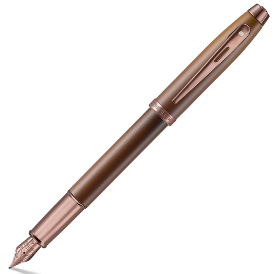 Sheaffer 100 Coffee Fountain Pen - Medium Nib