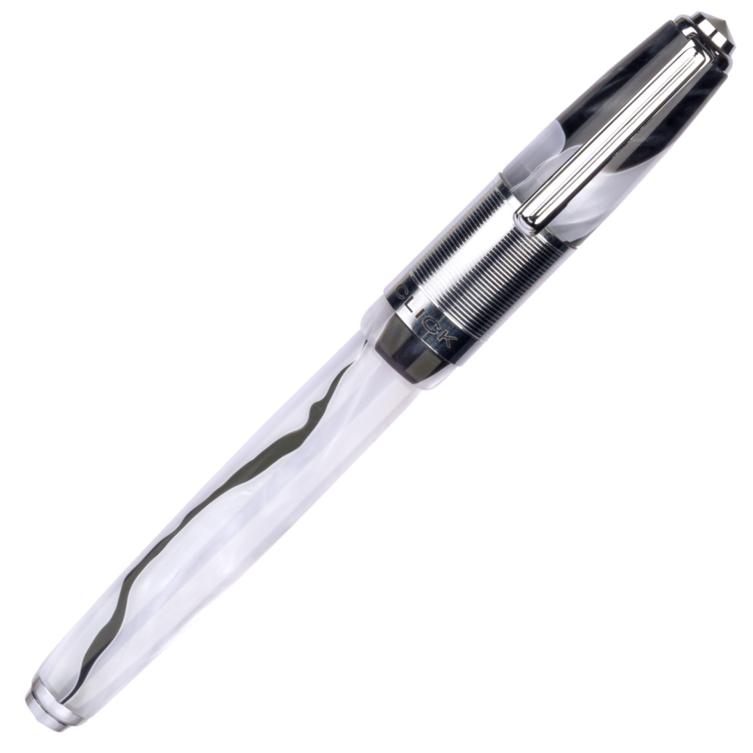 Click Retro Acrylic Fountain Pen White