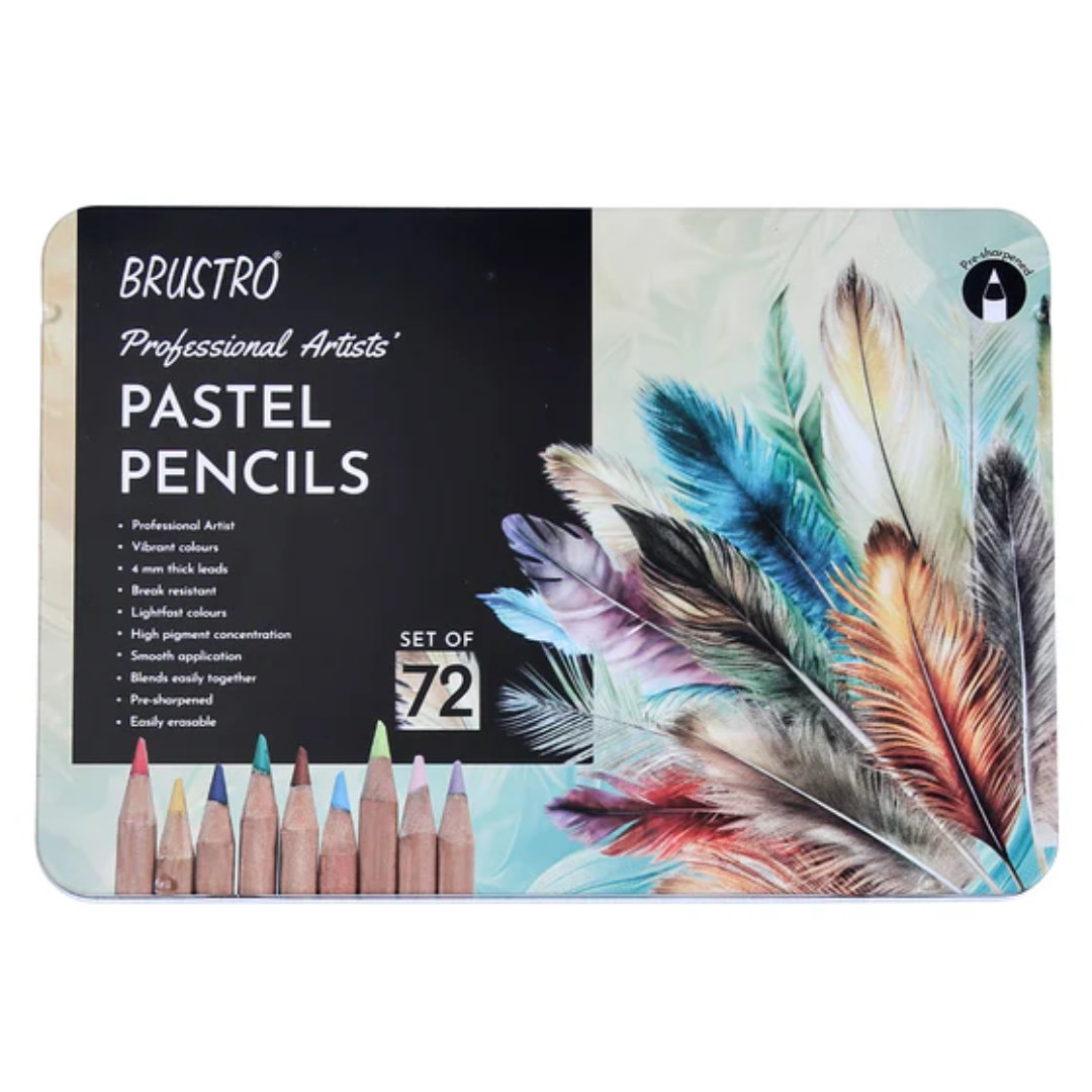 Brustro Pastel Colour Pencils - 72 Shades Set
