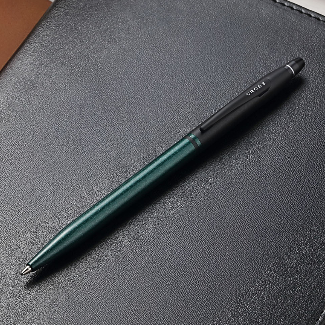 Cross Click Tuxedo Satin Metallic Green Ballpoint Pen