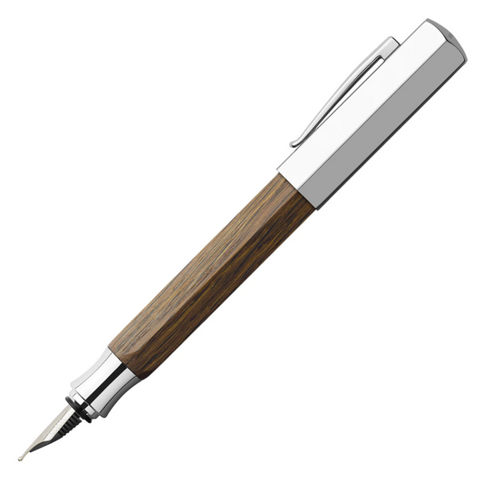 Faber Castell Ondoro Fountain Pen Smoked Oak CT