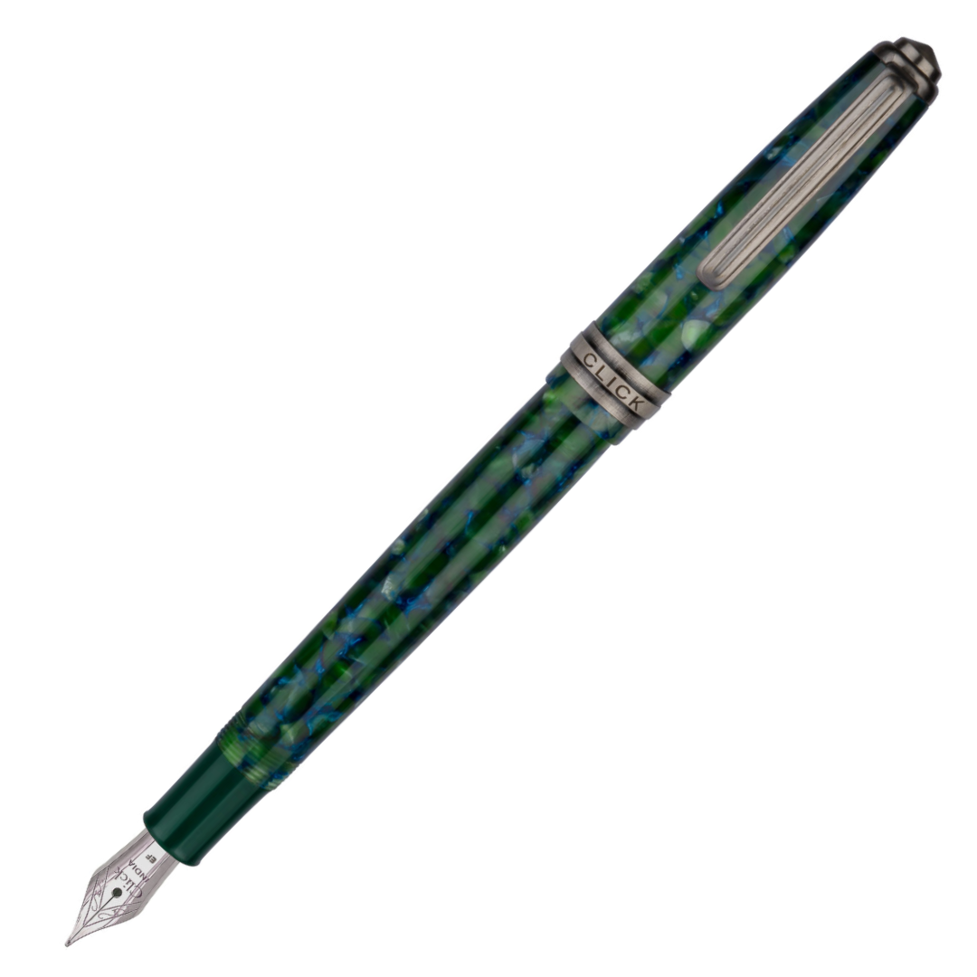 Click Falcon Premium Acrylic Fountain Pen Jade Green