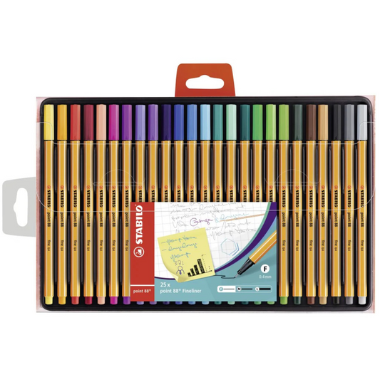 Stabilo Point 88 Fineliner Pack of 25 Colors