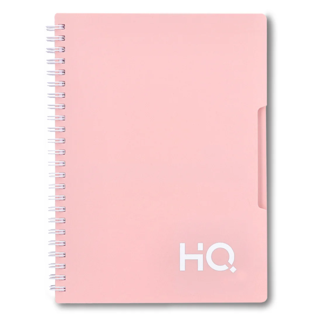 Youva HQ Spiral Notebook A5 160 Pages - Salmon Pink