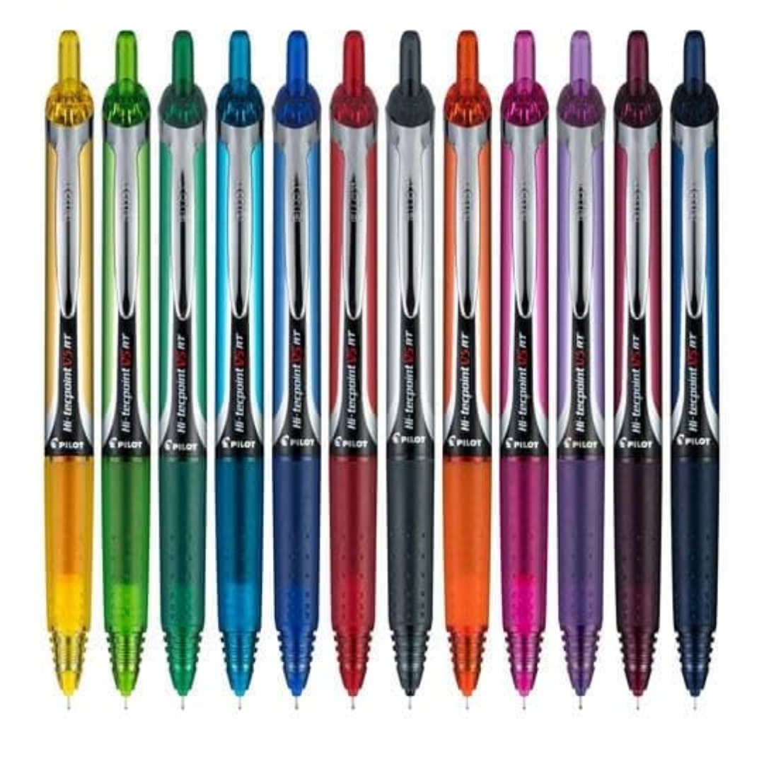 Pilot V5 Rt Gel Pen 12 Colours Set