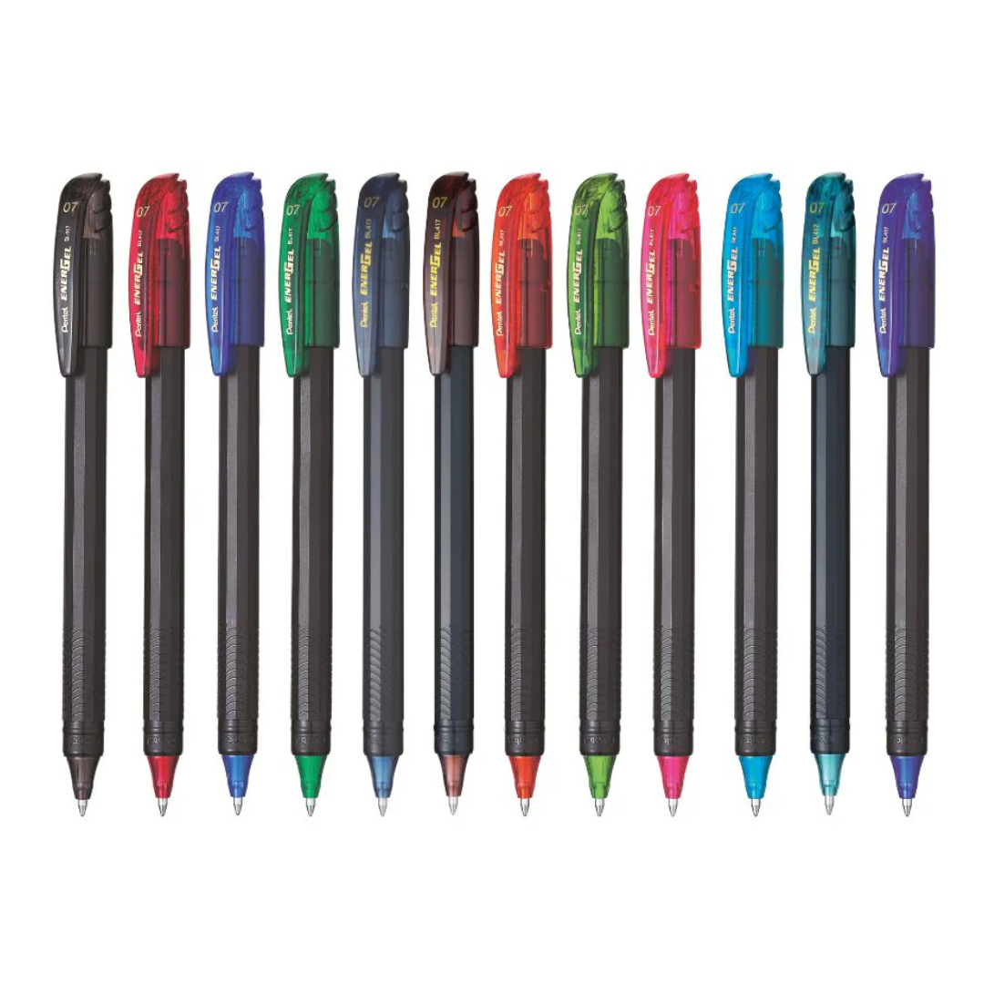 Pentel Energel 0.7mm Gel Pen 12 Colours Pack