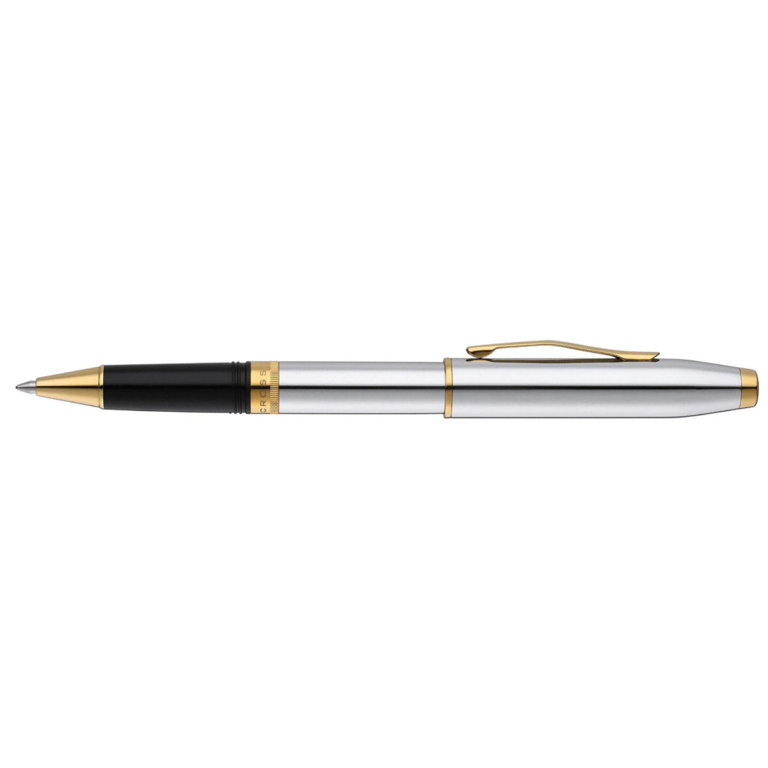Cross Foundry Chrome with Gold Trim Roller Pen