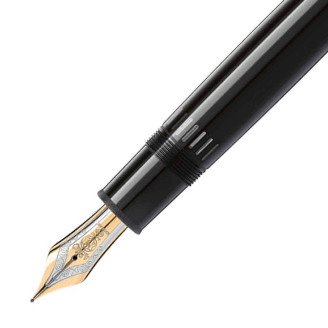 Mont Blanc 149 Black Meisterstuck Gold-Coated Fountain Pen Broad