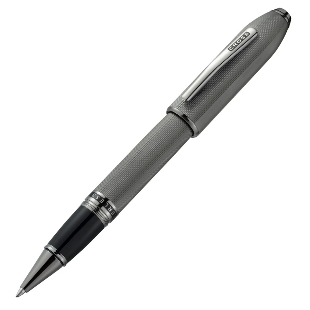 Cross Peerless Slate Gray Roller Pen with Swarovski Crystal