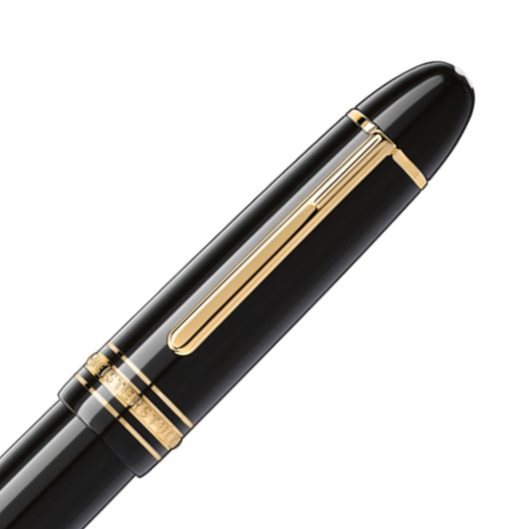Mont Blanc 149 Black Meisterstuck Gold-Coated Fountain Pen Broad