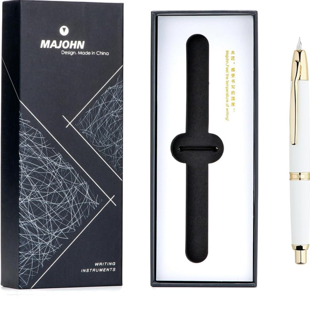 Moonman Majohn A1 Capless Fountain Pen White Gold