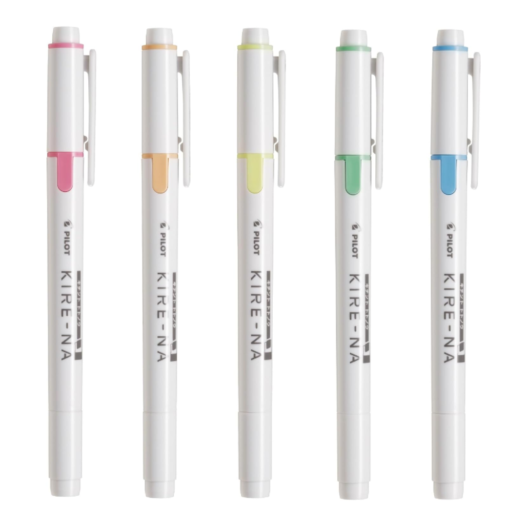 Pilot Kire-na Highlighter Set of 5 Basic Colors