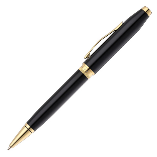 Cross Foundry Glossy Black With Gold Trims Ball Pen