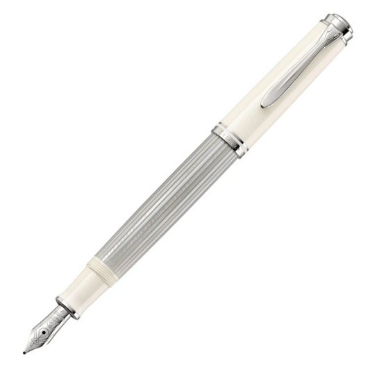Pelikan Souveran M405 White Silver Fountain Pen