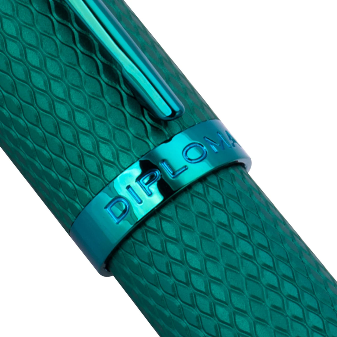 Diplomat Viper Green Guilloche Fountain Pen
