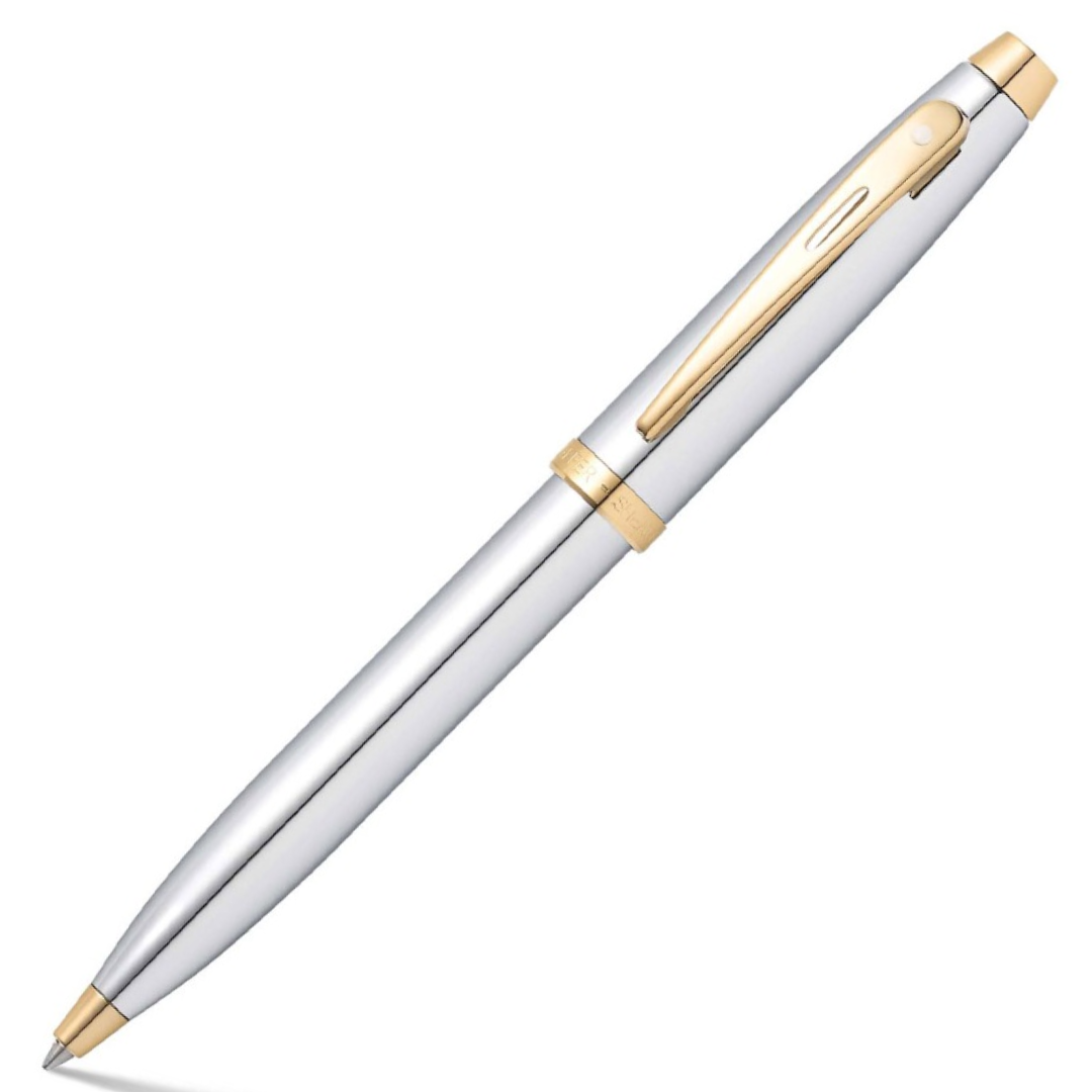 Sheaffer 100 Chrome Gold Ball Pen