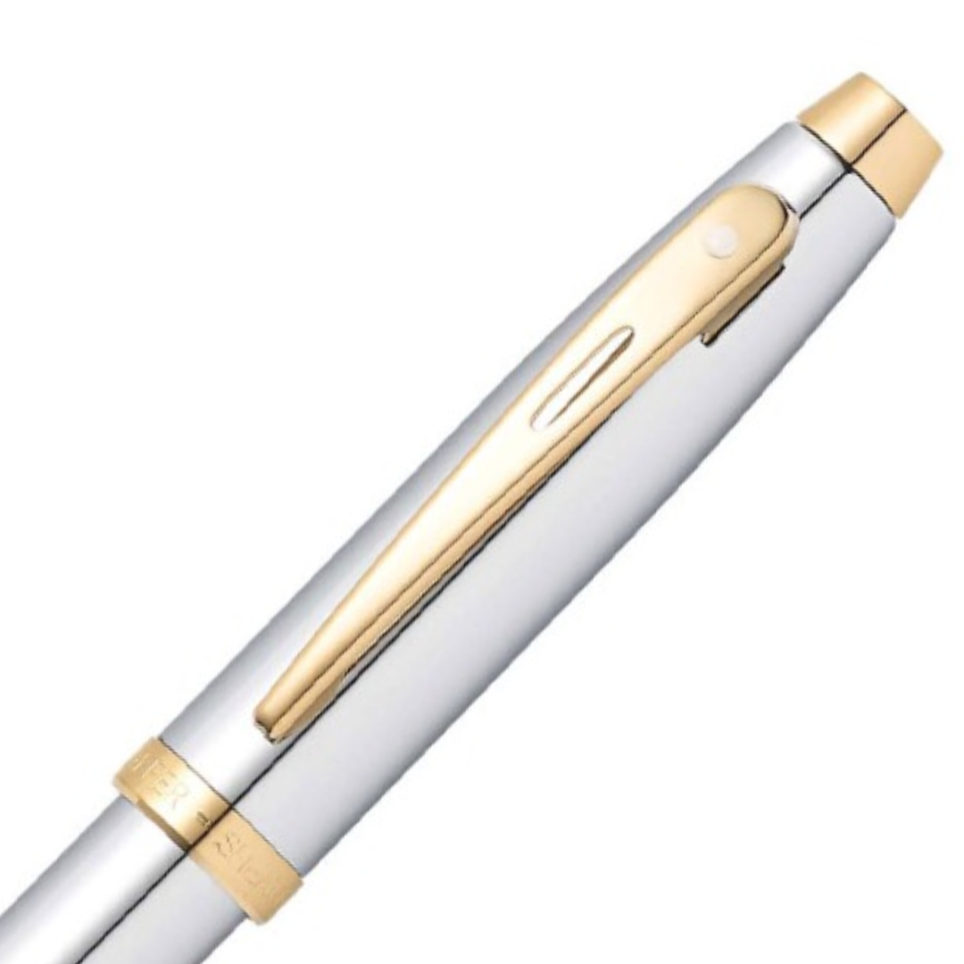 Sheaffer 100 Chrome Gold Ball Pen