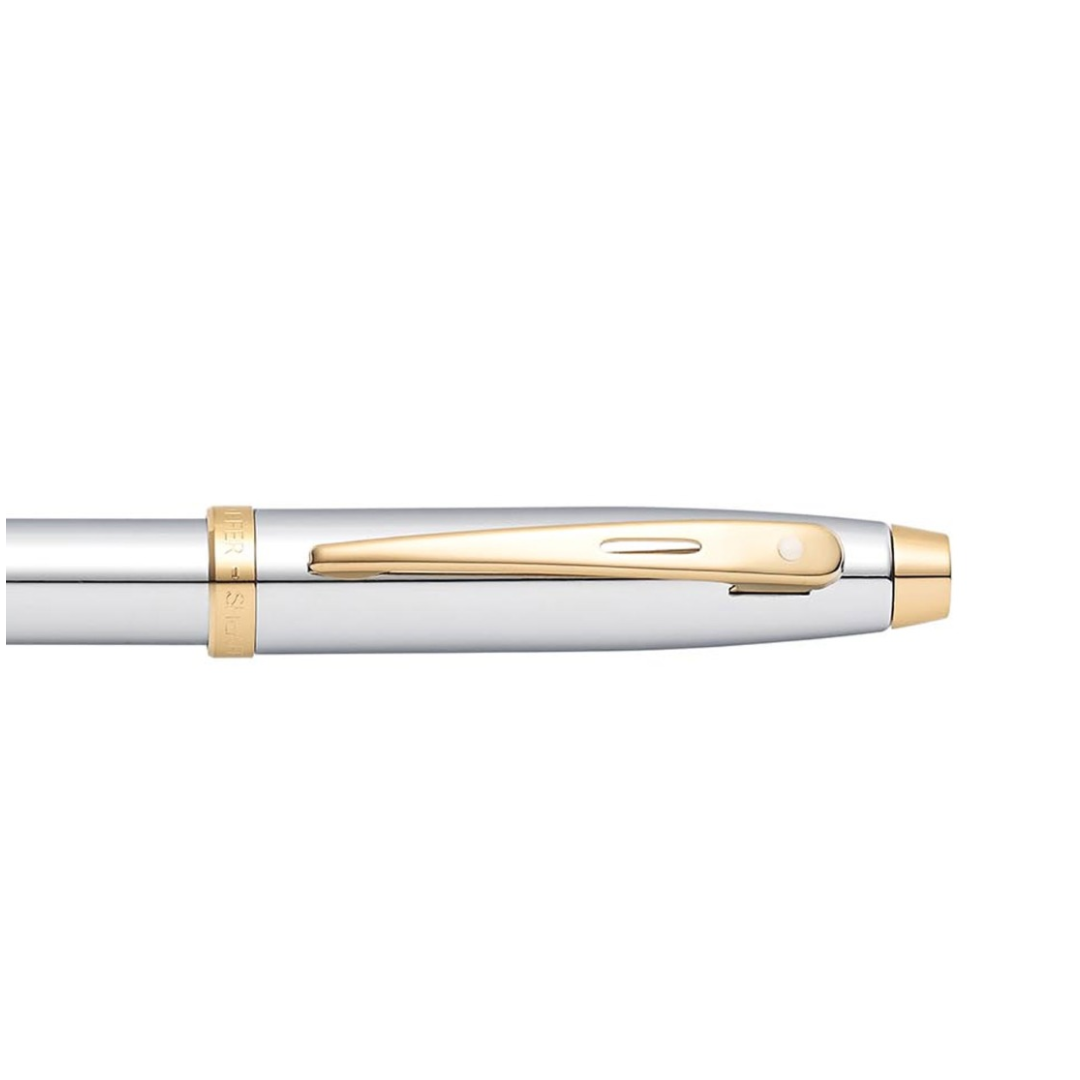 Sheaffer 100 Chrome Gold Ball Pen