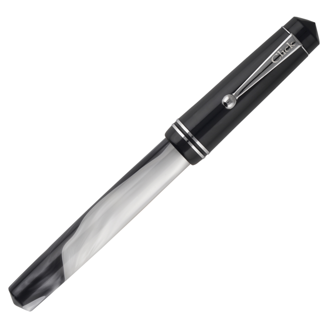 Click Aristocrat HA Fountain Pen Black White with Ink Set