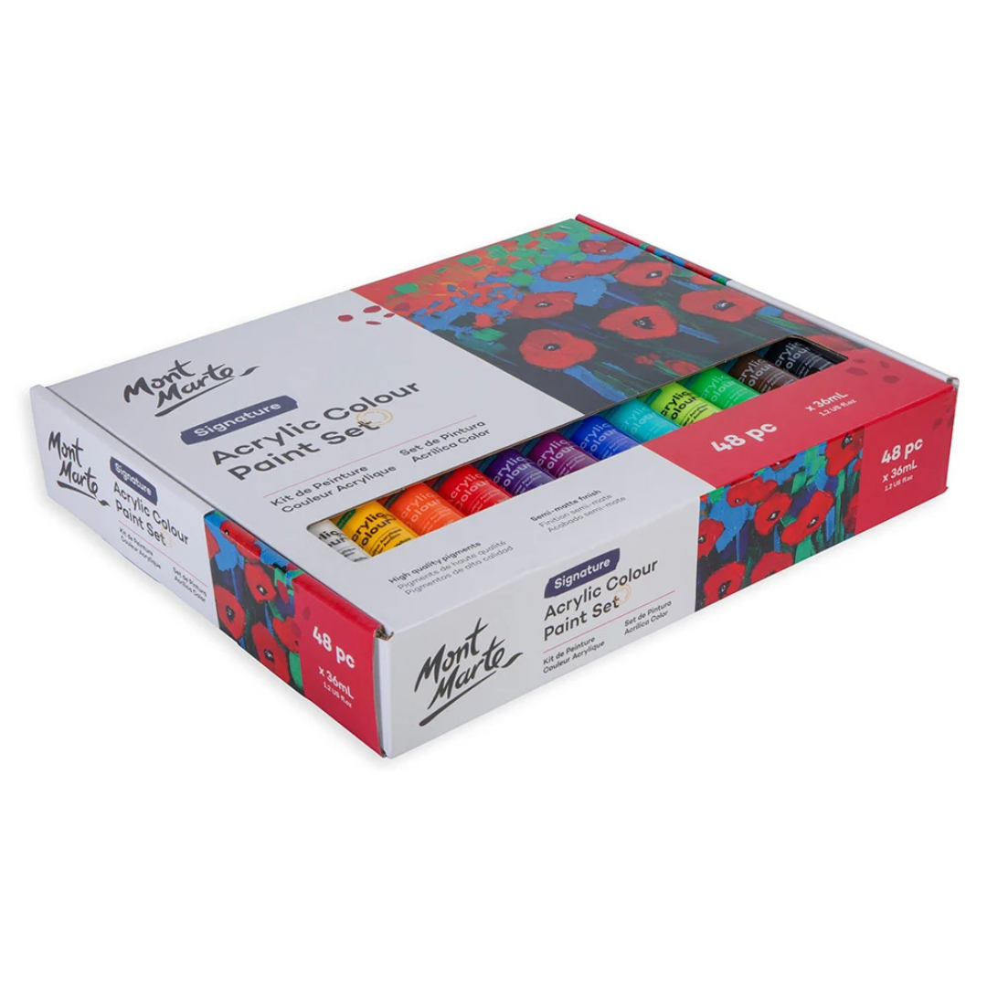 Mont Marte Acrylic Color 48 Shades Set (36ml each)