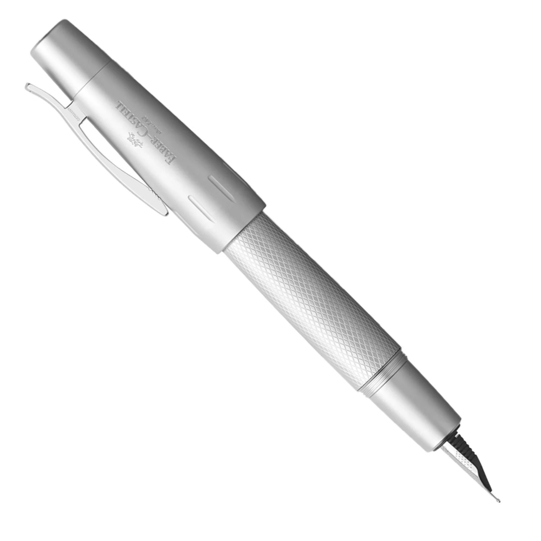 Faber Castell E Motion Fountain Pen Pure Silver CT