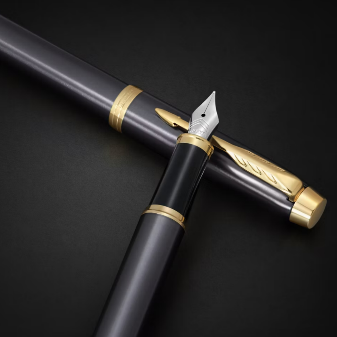 Parker IM Grey Lacquer GT Fountain Pen