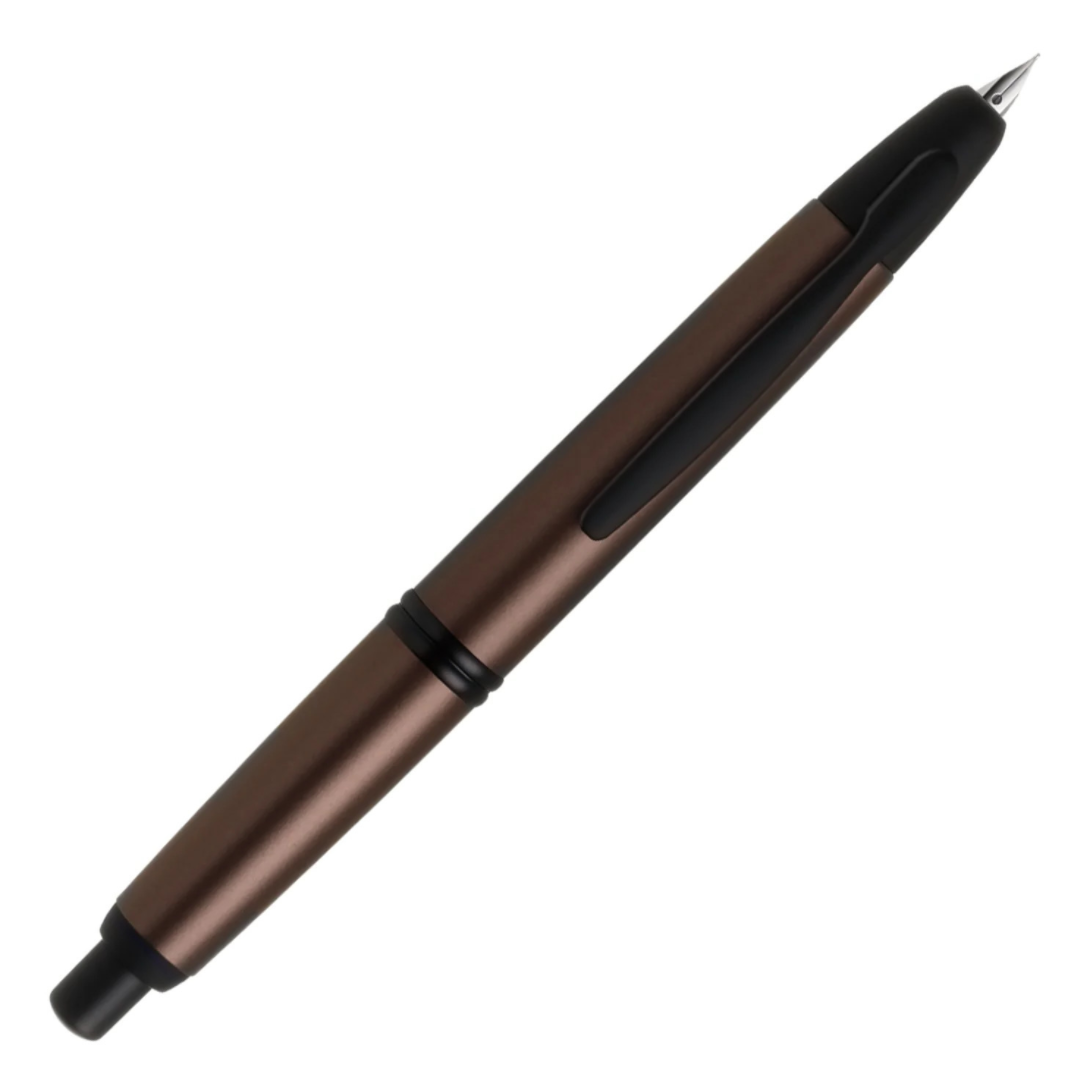 Pilot Capless Matte Copper Fountain Pen Black Trims