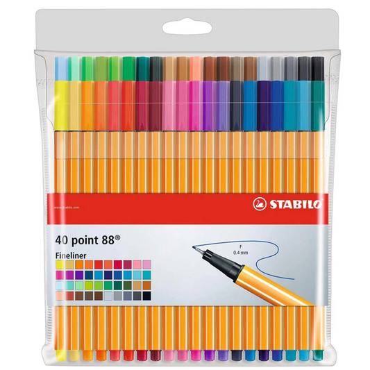 Stabilo Point 88 Fineliner Pack of 40 Colors