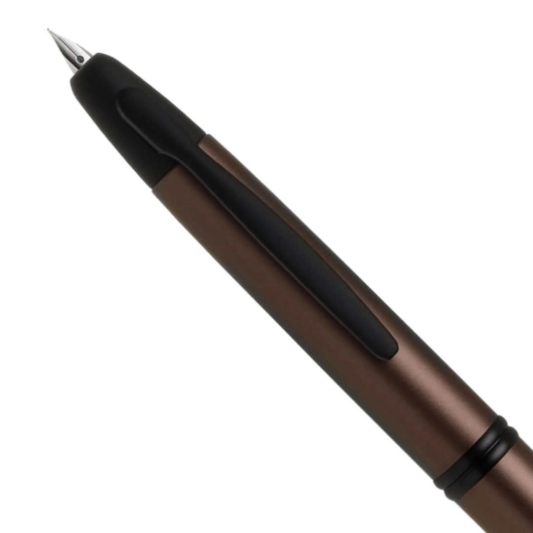 Pilot Capless Matte Copper Fountain Pen Black Trims