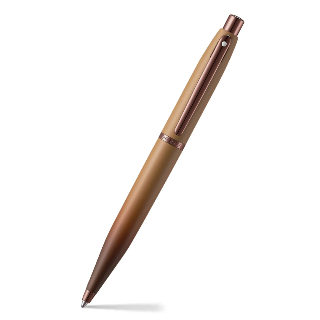 Sheaffer VFM Coffee Edition Ball Pen with Leather Single Pen Pouch Set