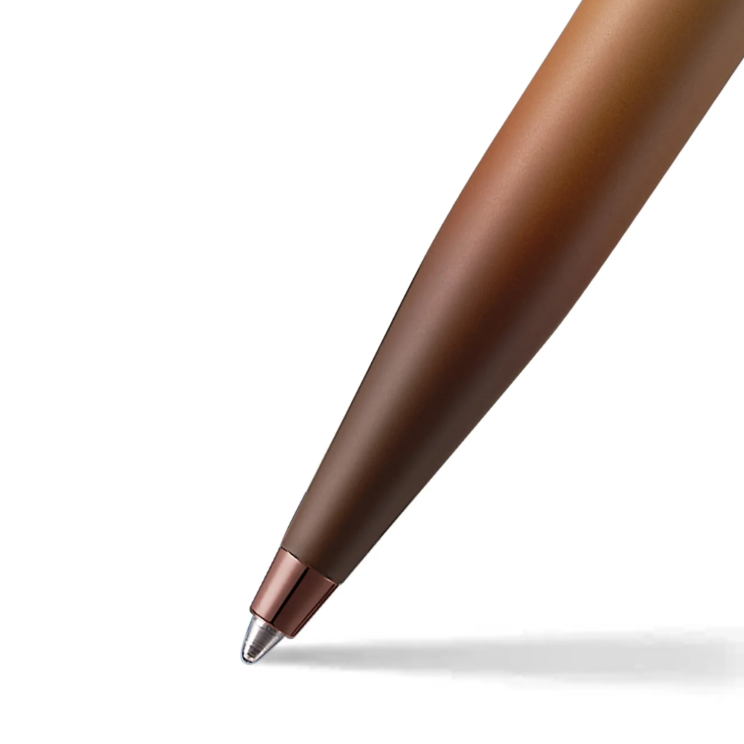 Sheaffer VFM Coffee Edition Ball Pen with Leather Single Pen Pouch Set