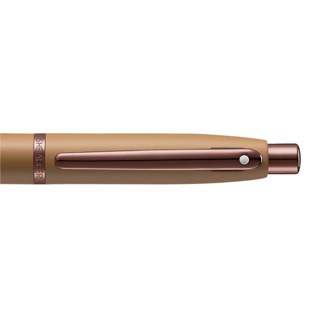 Sheaffer VFM Coffee Edition Ball Pen with Leather Single Pen Pouch Set