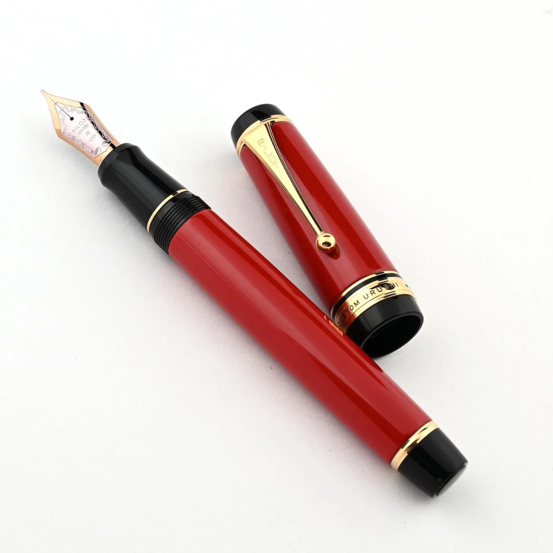 Pilot Custom Urushi Vermillion Red Fountain Pen