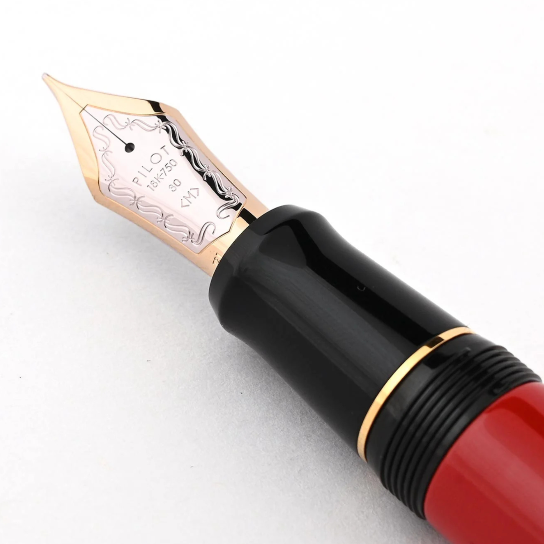 Pilot Custom Urushi Vermillion Red Fountain Pen