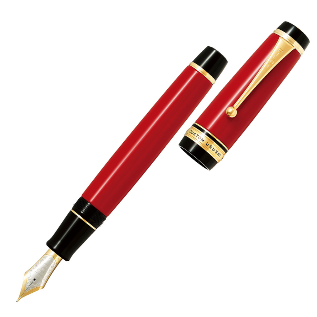Pilot Custom Urushi Vermillion Red Fountain Pen