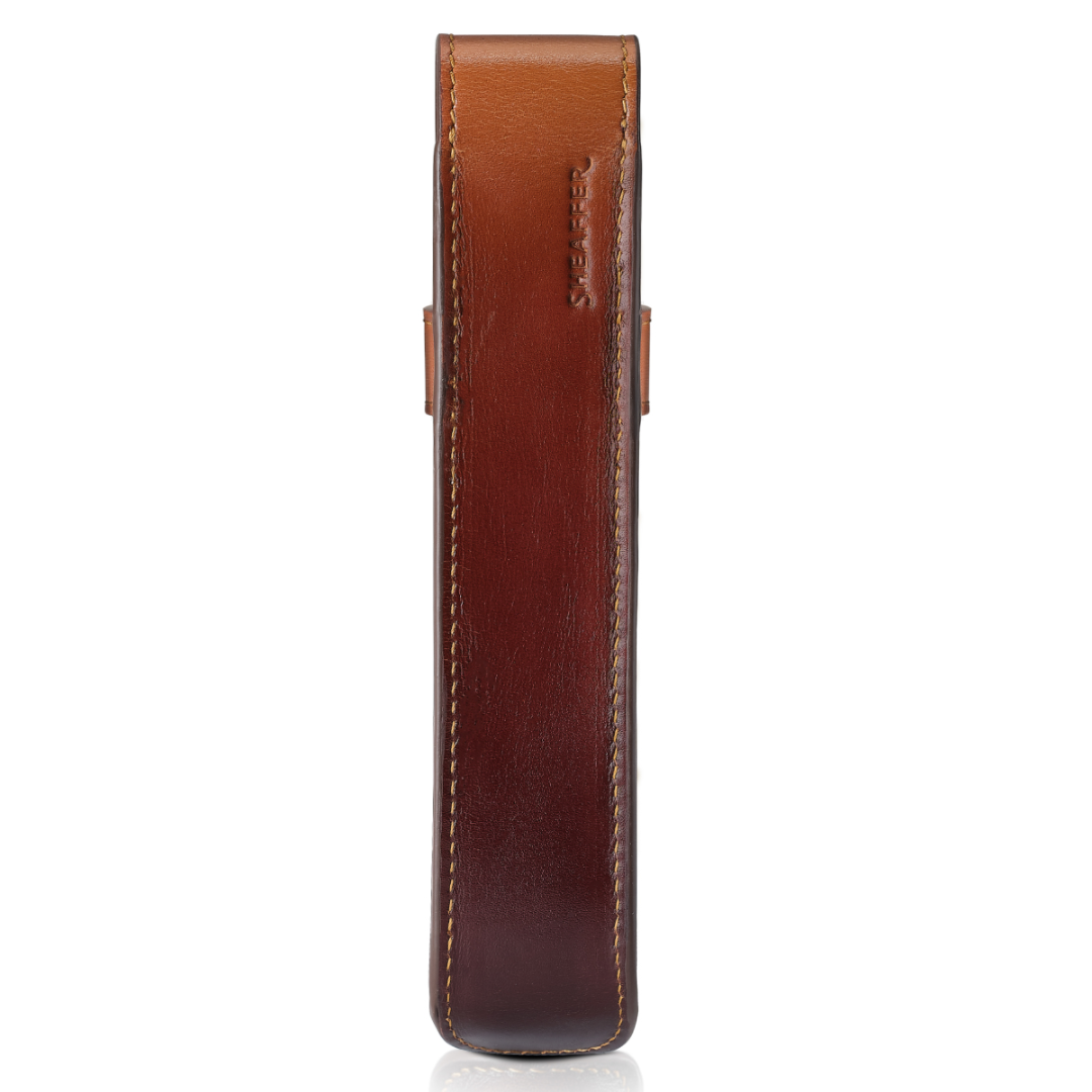 Sheaffer VFM Coffee Edition Ball Pen with Leather Single Pen Pouch Set