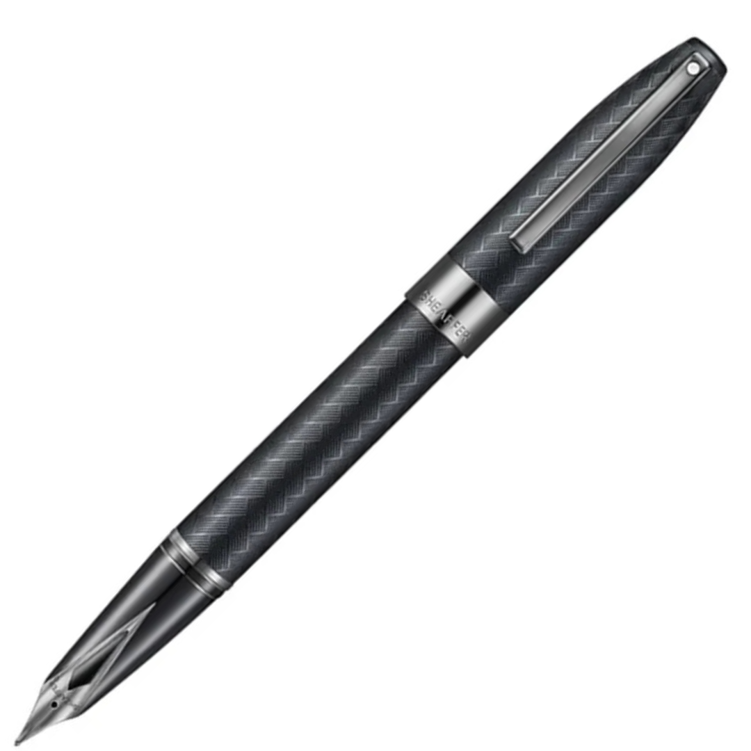 Shreaffer Legacy Chevron Matt Black PVD Fountain Pen