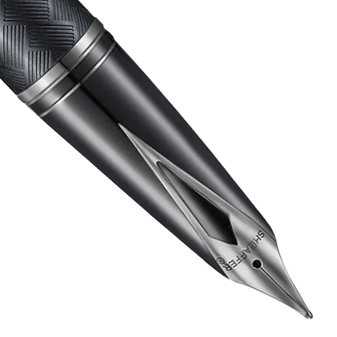 Shreaffer Legacy Chevron Matt Black PVD Fountain Pen