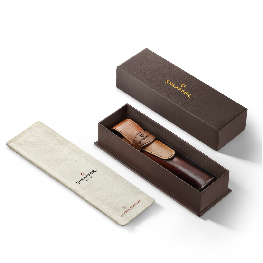 Sheaffer Coffee Edition Leather Single Pen Pouch