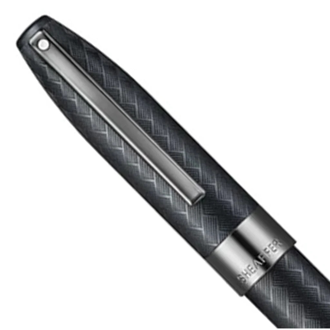 Shreaffer Legacy Chevron Matt Black PVD Roller Pen