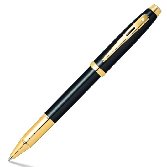 Sheaffer Glossy Black with Gold Trim Roller Pen