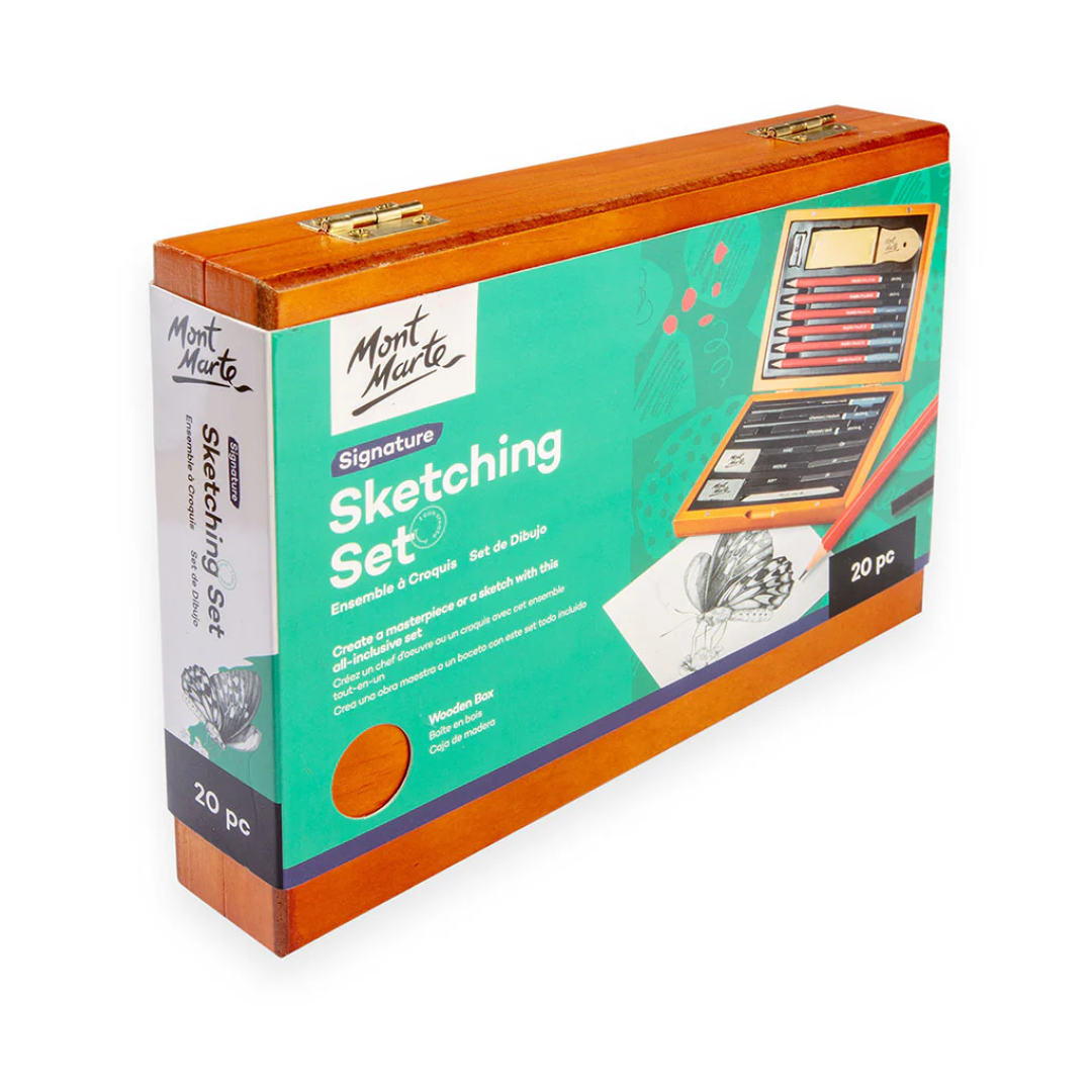 Mont Marte Sketching Set - Wooden Box