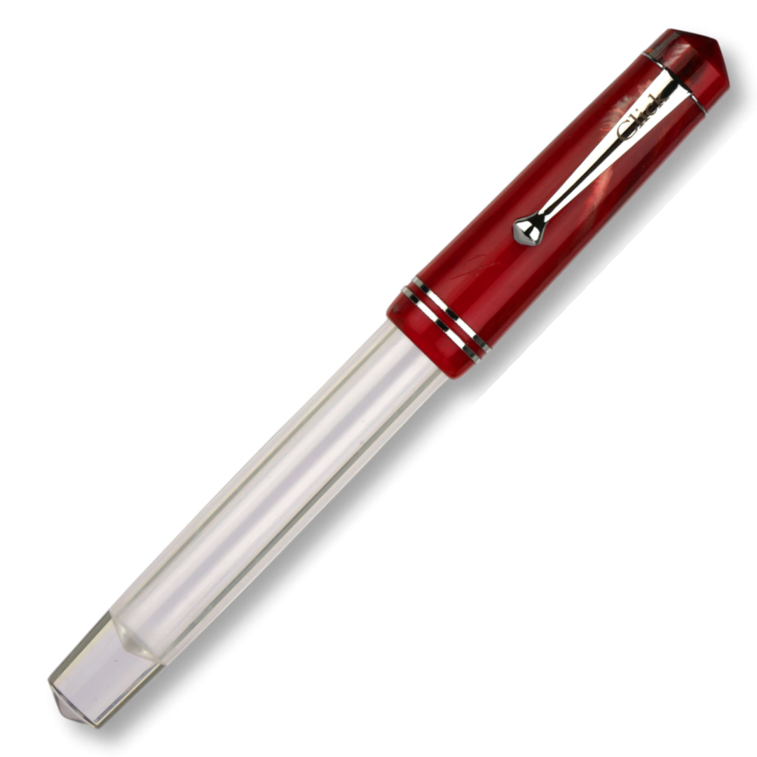 Click Aristocrat HT Fountain Pen Red Marble