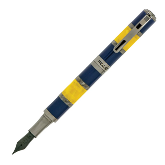 Monteverde Regatta Fountain Pen - Blue Yellow