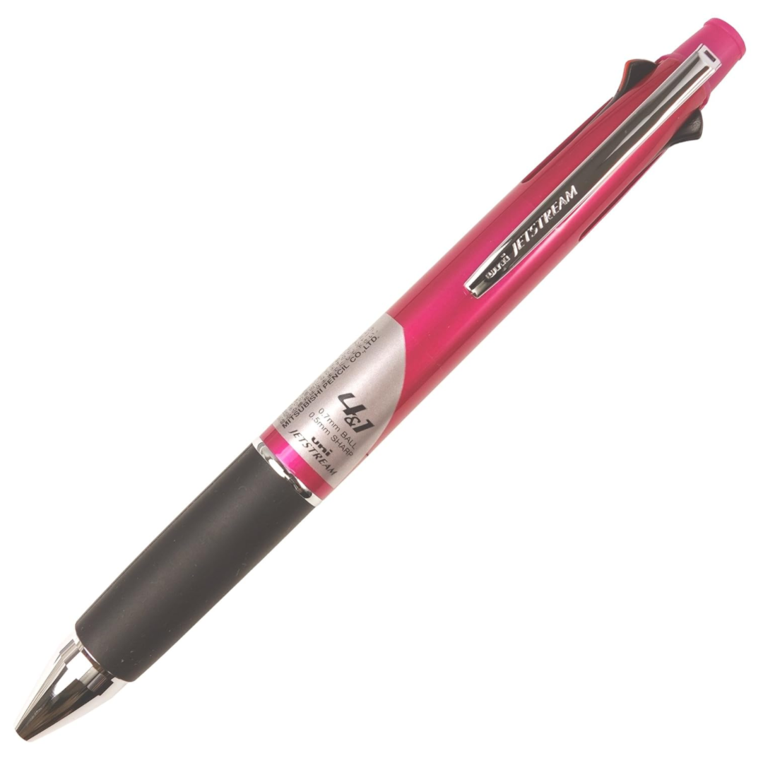 Uni 4 & 1 Multifunction Ball Pen Pink (4 Pen + 1 Pencil)