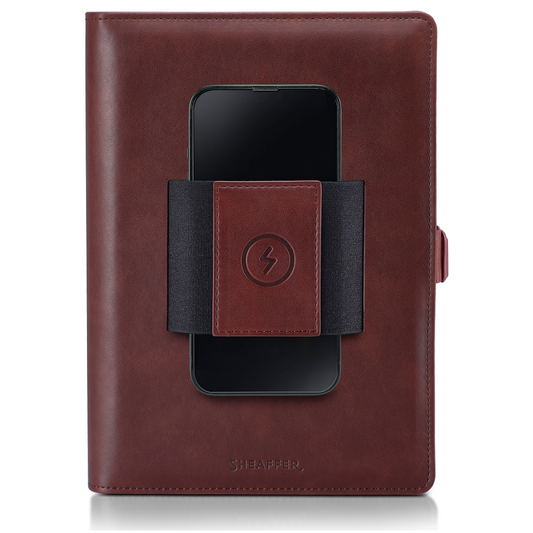 Sheaffer Superbook 1200mAh Powerbank Organizer - Brown (with pendrive)