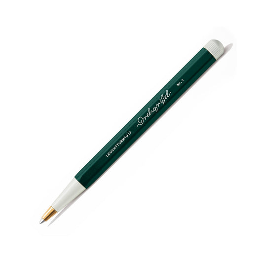 LEUCHTTURM1917 Ball Point Pen with Royal Blue Ink | Drehgriffel No. 1 | Forest Green | Twist Mechanism