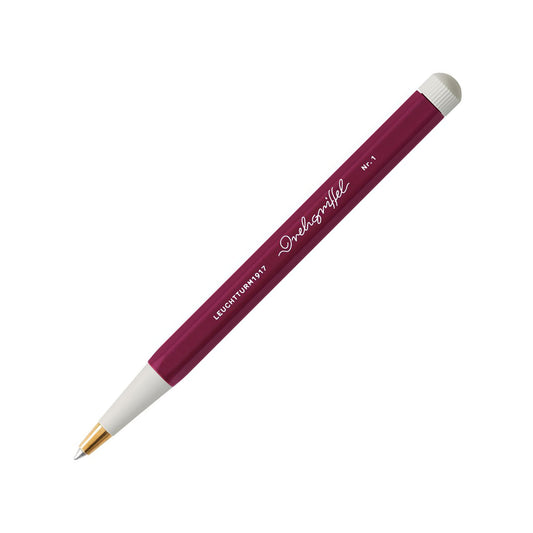 LEUCHTTURM1917 Ball Point Pen with Royal Blue Ink | Drehgriffel No. 1 | Port Red | Twist Mechanism