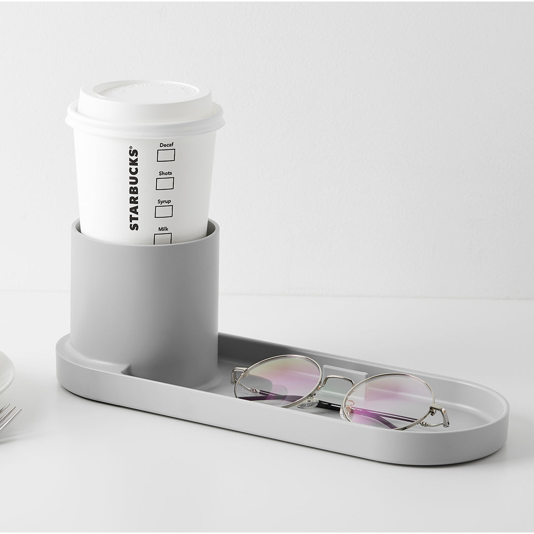 Litem Pen Stand with Tray Holder Tray - Ivory